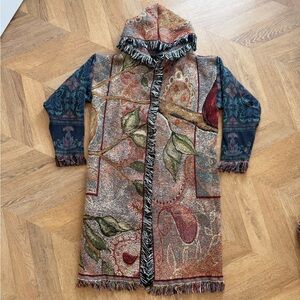Gorgeous cardinal tapestry blanket hoodie